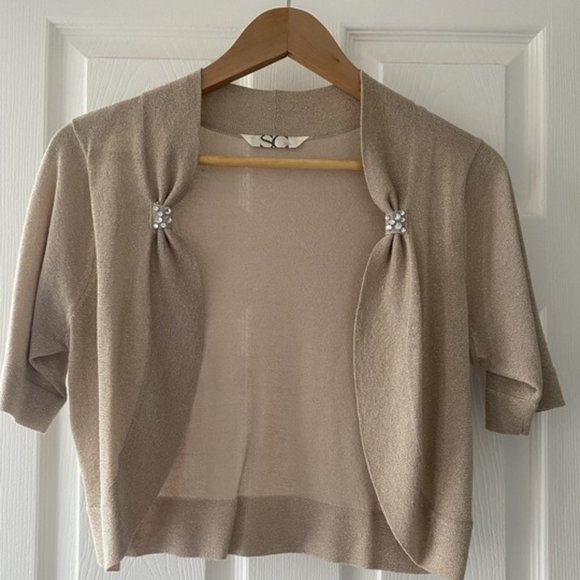 Laura 2-Piece Full length sequined dress Size 8, with matching cover up. - Picture 2 of 6